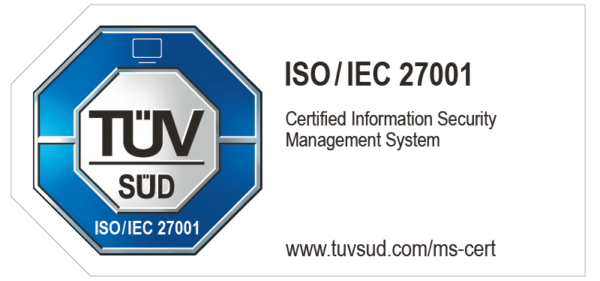 Face biometrics company with ISO/IEC 27001 TÜV certification for information security management system