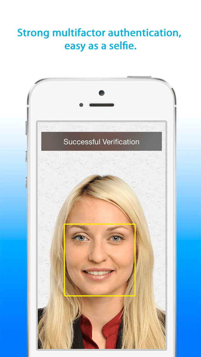 Facial recognition app iPhone BioID